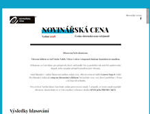 Tablet Screenshot of hlasovani.novinarskacena.cz