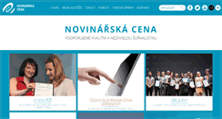 Desktop Screenshot of novinarskacena.cz
