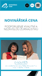Mobile Screenshot of novinarskacena.cz